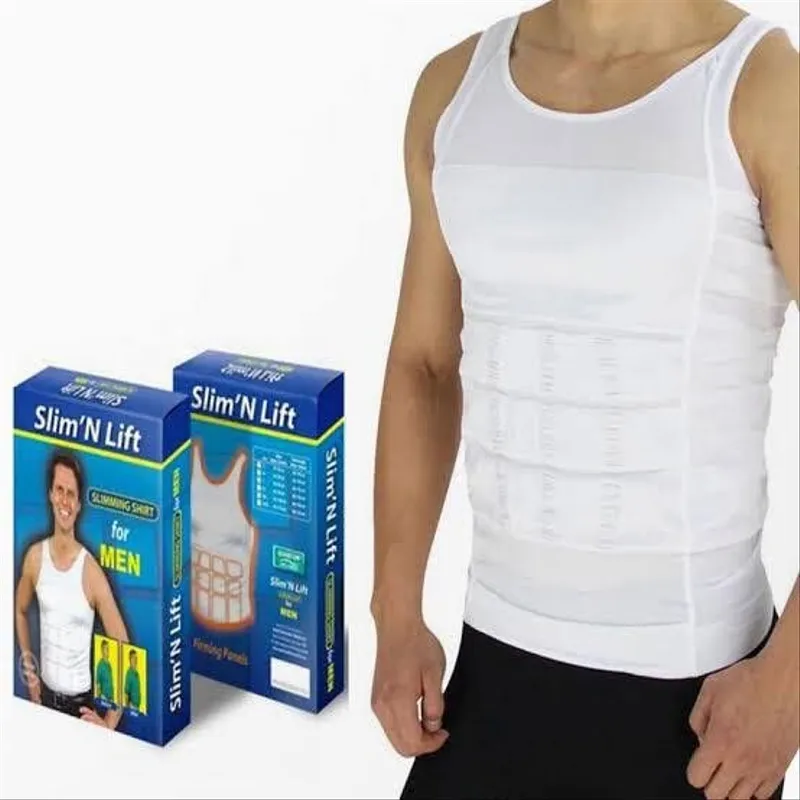 Debardeur Slim & Lift ‘Ventre mince et extensible’ قميص شد البطن للرجال