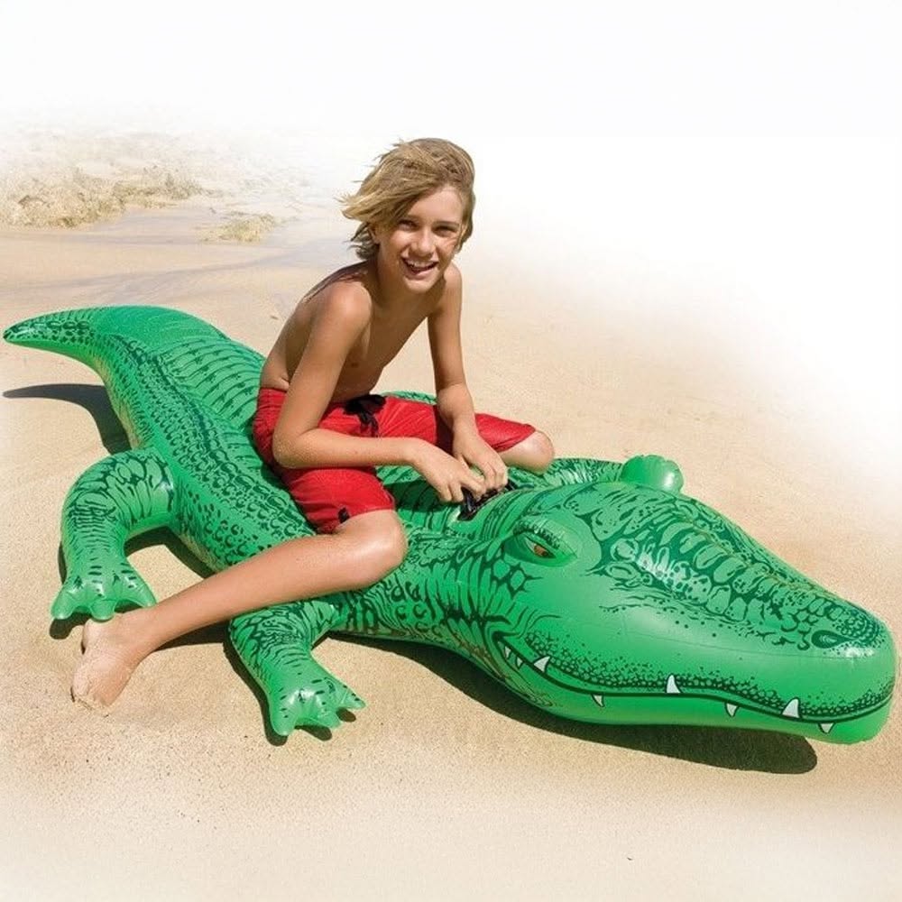 Crocodile Gonflable Intex – 168 x 86 cm