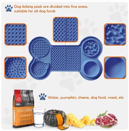 Gamelle Anti-Glouton en Silicone pour Chien & Chat
