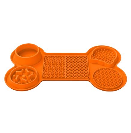 Gamelle Anti-Glouton en Silicone pour Chien & Chat