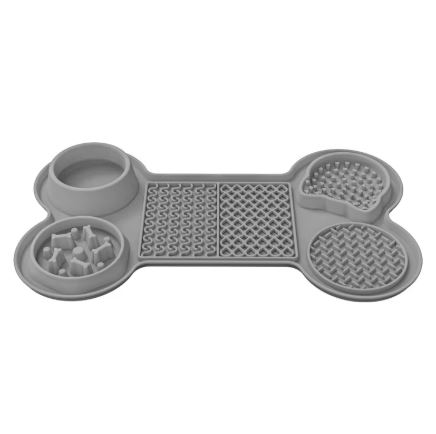 Gamelle Anti-Glouton en Silicone pour Chien & Chat