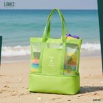 Sac de Plage 2-en-1 Avec Compartiment Isotherme Intégré