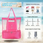 Sac de Plage 2-en-1 Avec Compartiment Isotherme Intégré